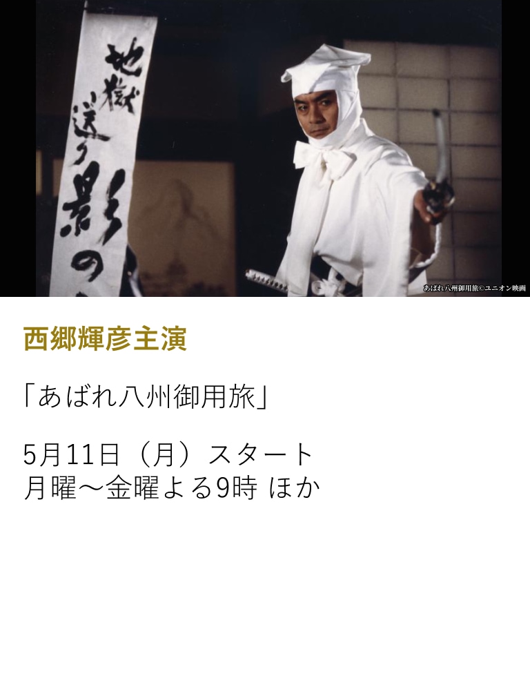 西郷輝彦主演 「あばれ八州御用旅」