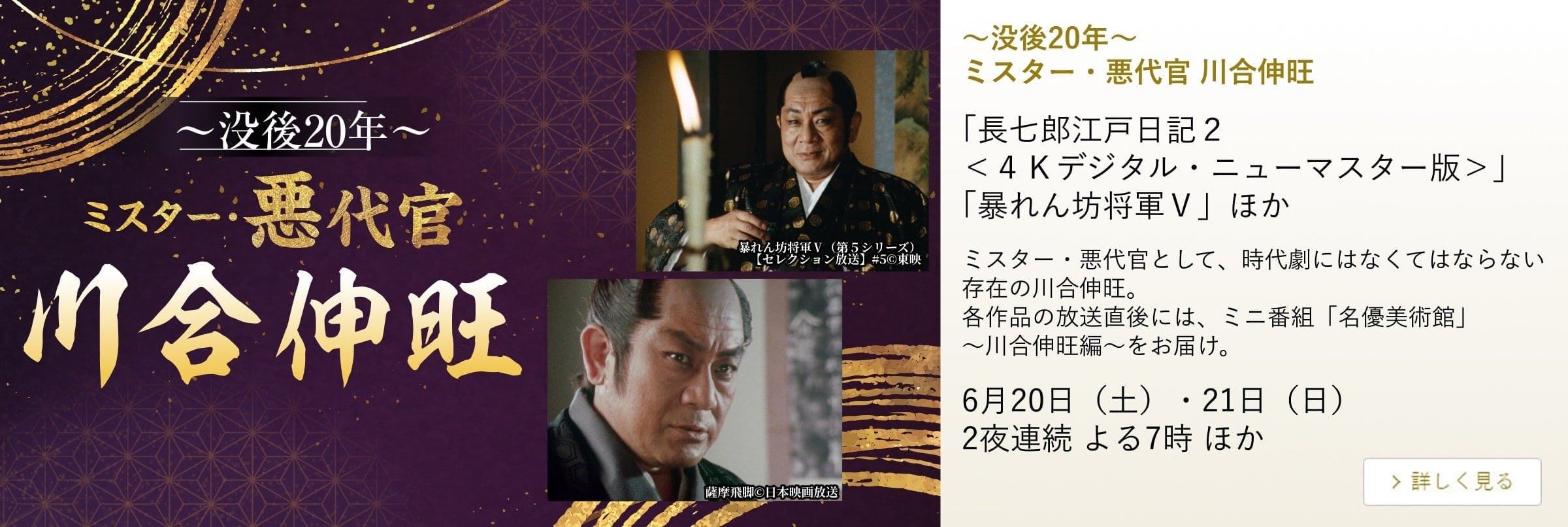 ~没後20年~ ミスター・悪代官 川合伸旺
